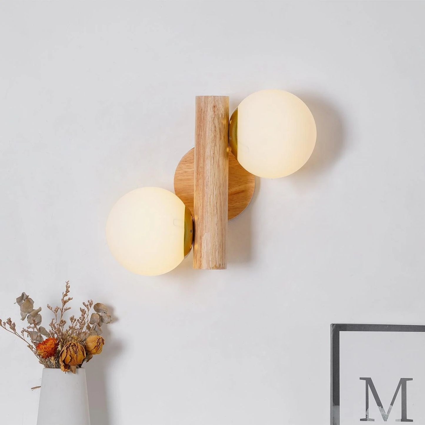 Ozawa Antique Cottage Wood Wall Light Bedroom Living Room Hallway