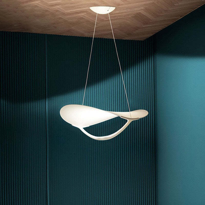 Cairns Art Pendant Light in White, modern design