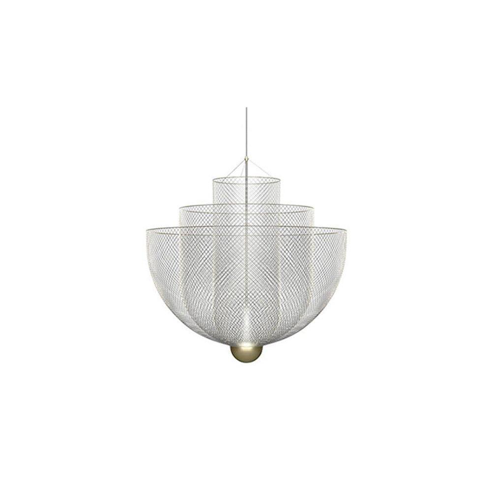Unusual Metal Chrome Gold Pendant Light Bedroom Living Room | Las Sola
