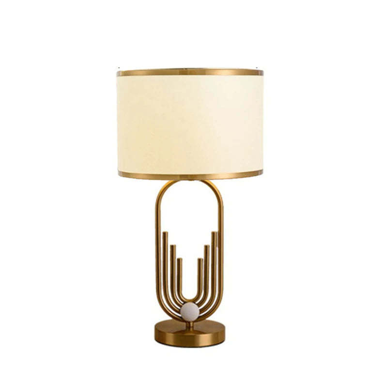 Gold metal Sano table lamp, bedroom lighting