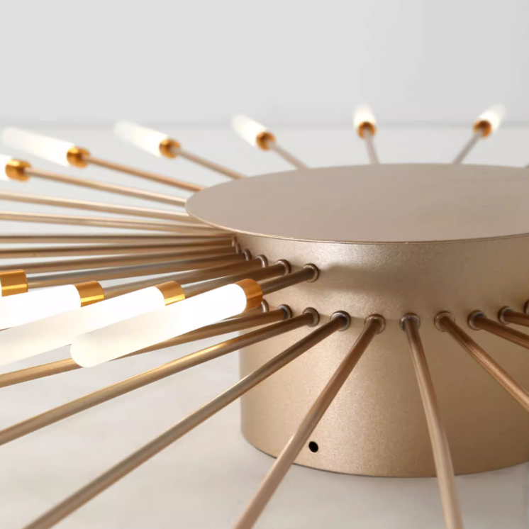 Gold Lowry Fireworks Ceiling Light Detail