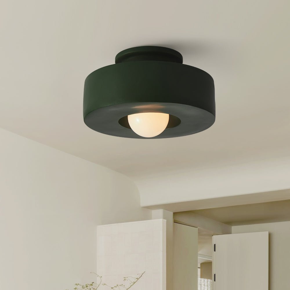 Green Morandi Flush Mount Ceiling Light