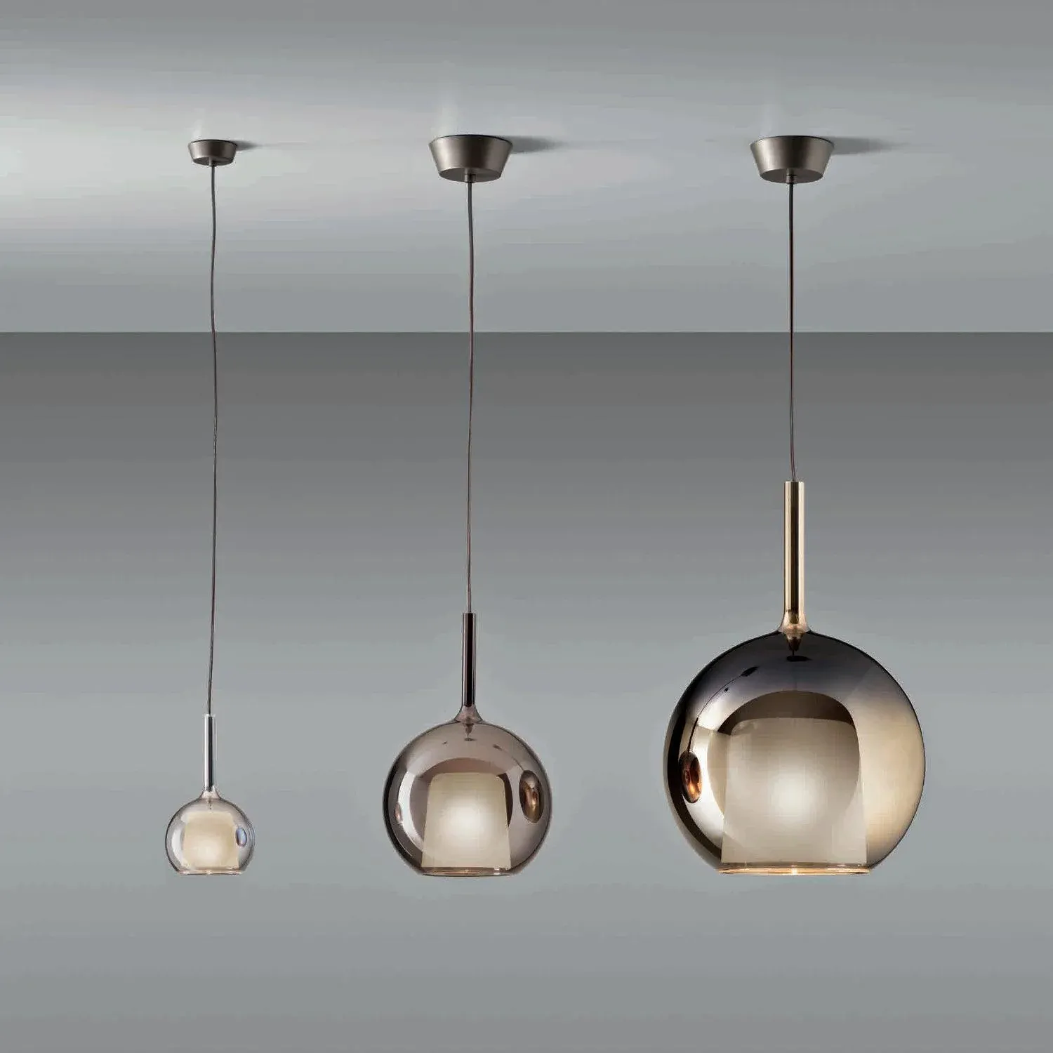 Hailie Modern Round Glass Pendant Light Bedroom Living Room