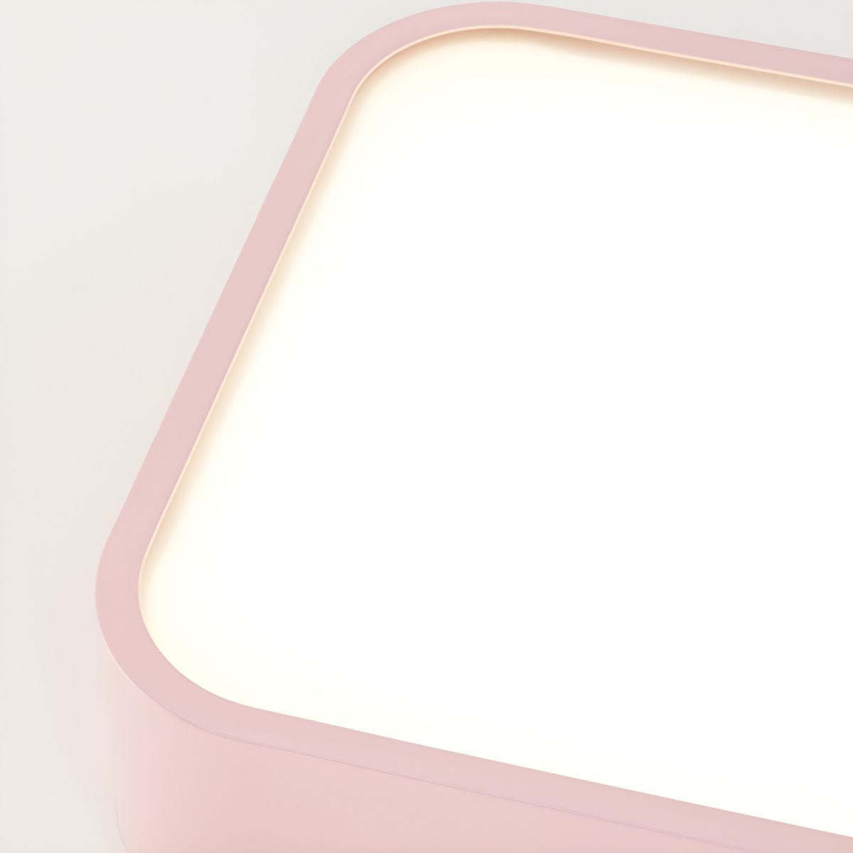 Pink Edge Modern Ceiling Light - Children's Bedroom