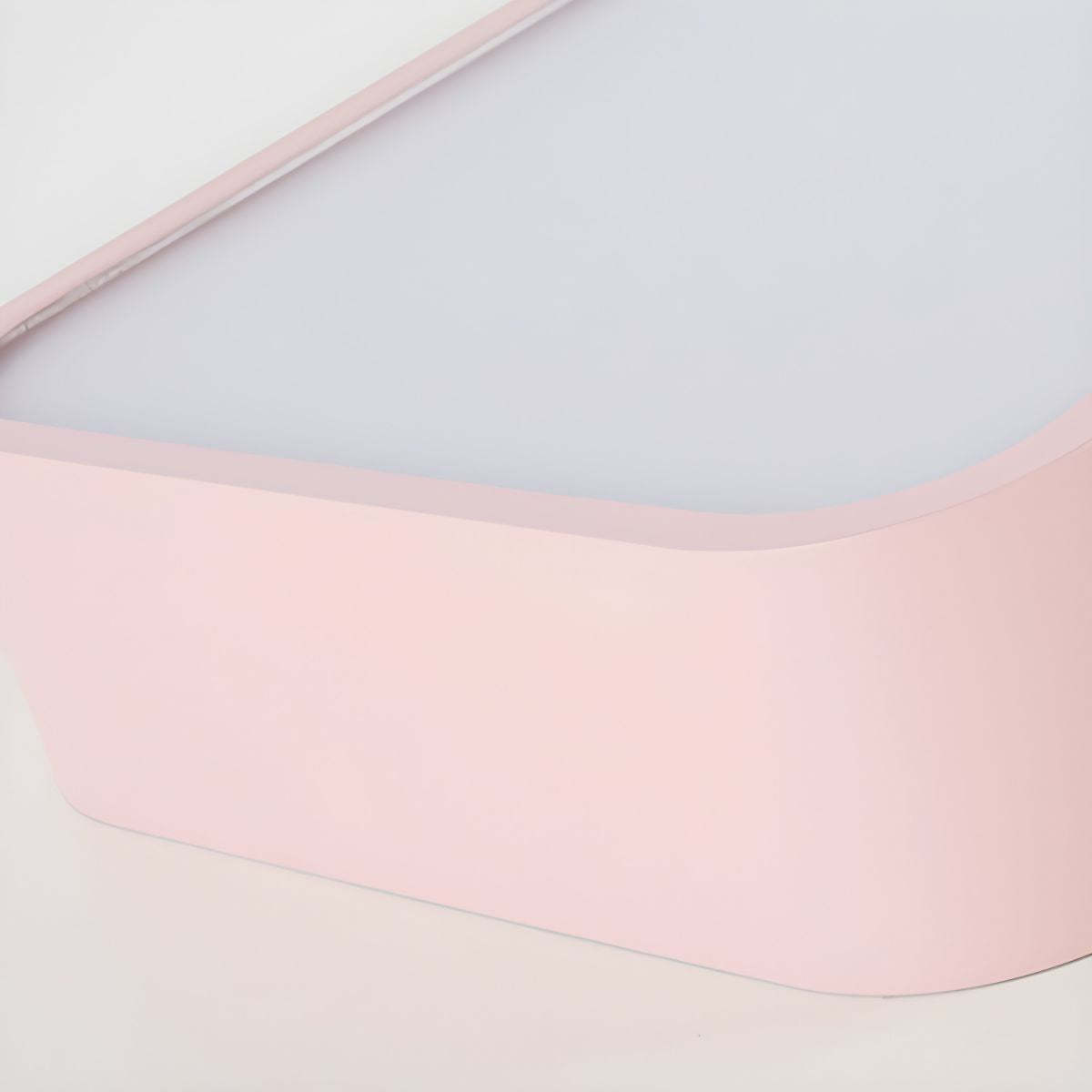 Pink Edge Modern Linear Ceiling Light for Children's Bedroom