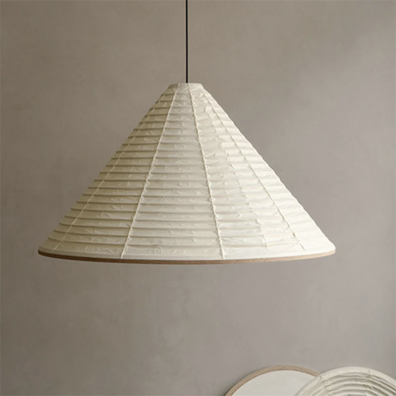 Byers Modern Conical Paper Pendant Light, bedroom lighting