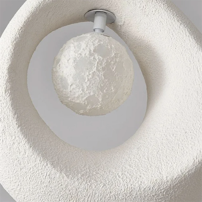 White Byers PVC Pendant Light, textured design