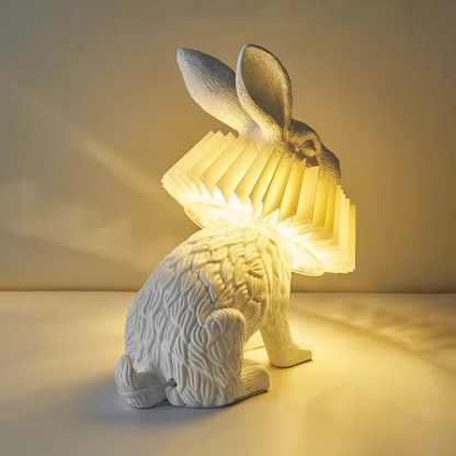 Alice Decorative Modern Rabbit Table Lamp Resin Bedroom