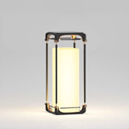 Las Sola Orr Cuboid Outdoor Lamp: modern patio lighting.