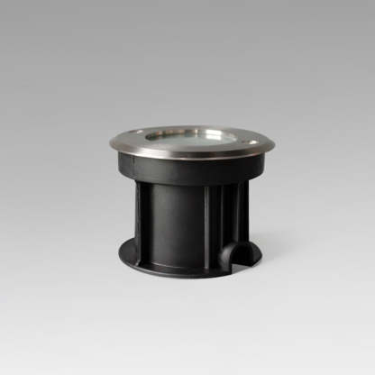 Pena modern metal outdoor step light detail.