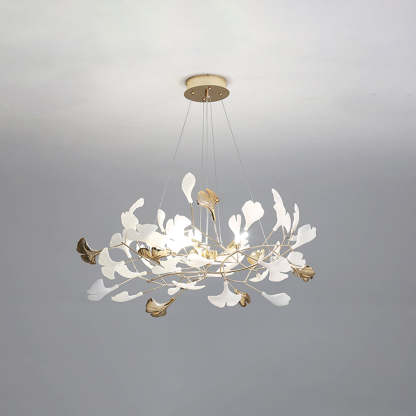 Olivia Modern Petal Shaped Metal Ceramic Chandelier Dining Room