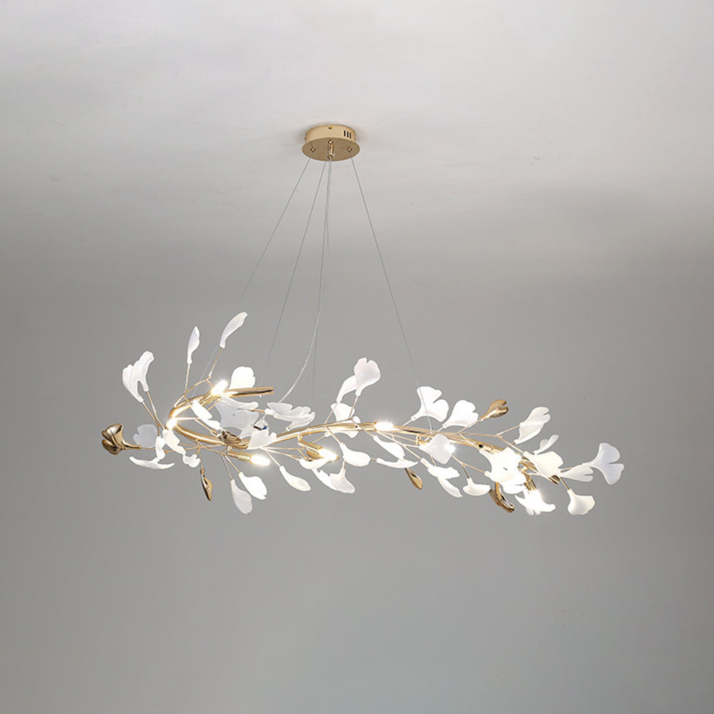 Olivia Modern Art Deco Chandelier - Leafy Design