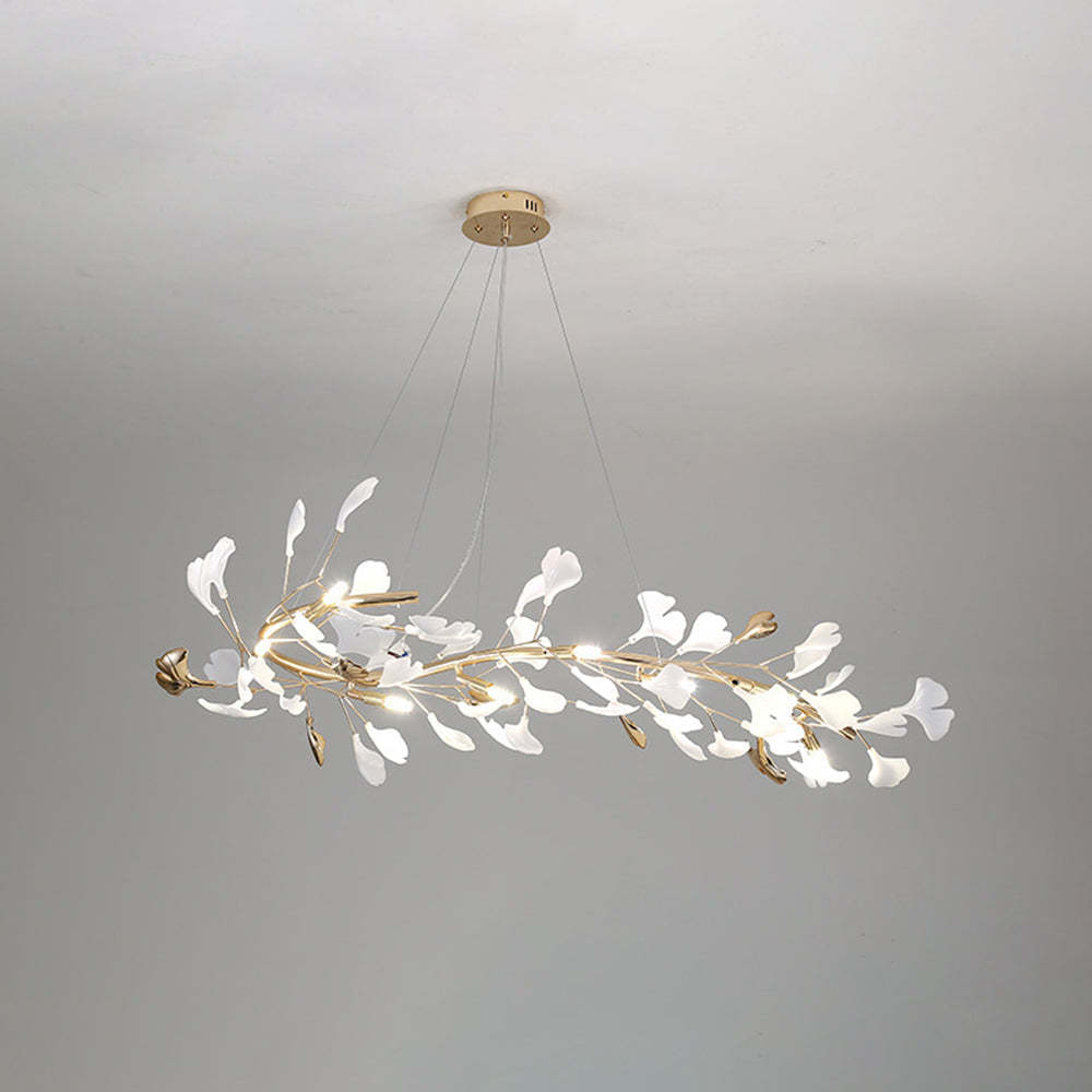 Olivia Modern Art Deco Chandelier - Leafy Design