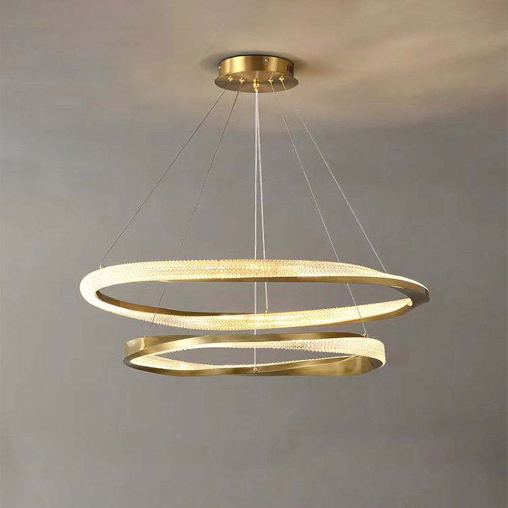 Kirsten Pendant Light - 2 Ring LED Chandelier