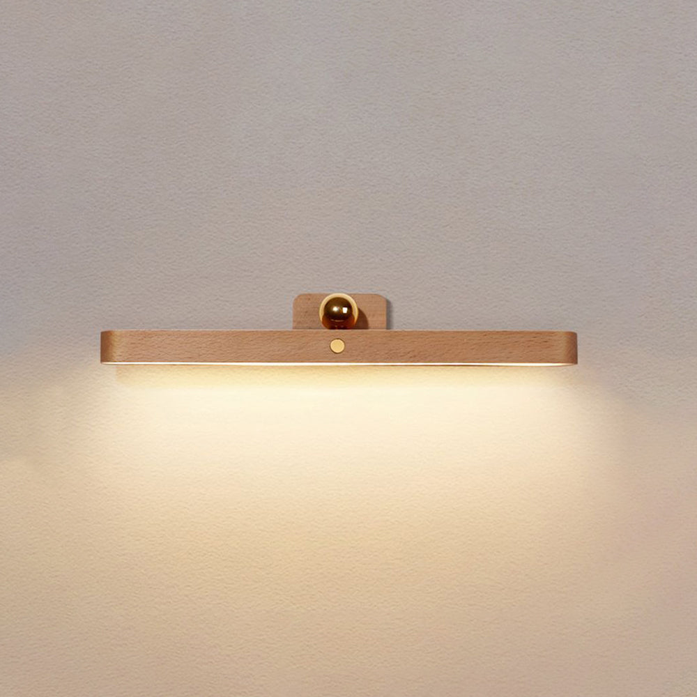 Ozawa Wood and Acrylic Wall Lamp, warm light