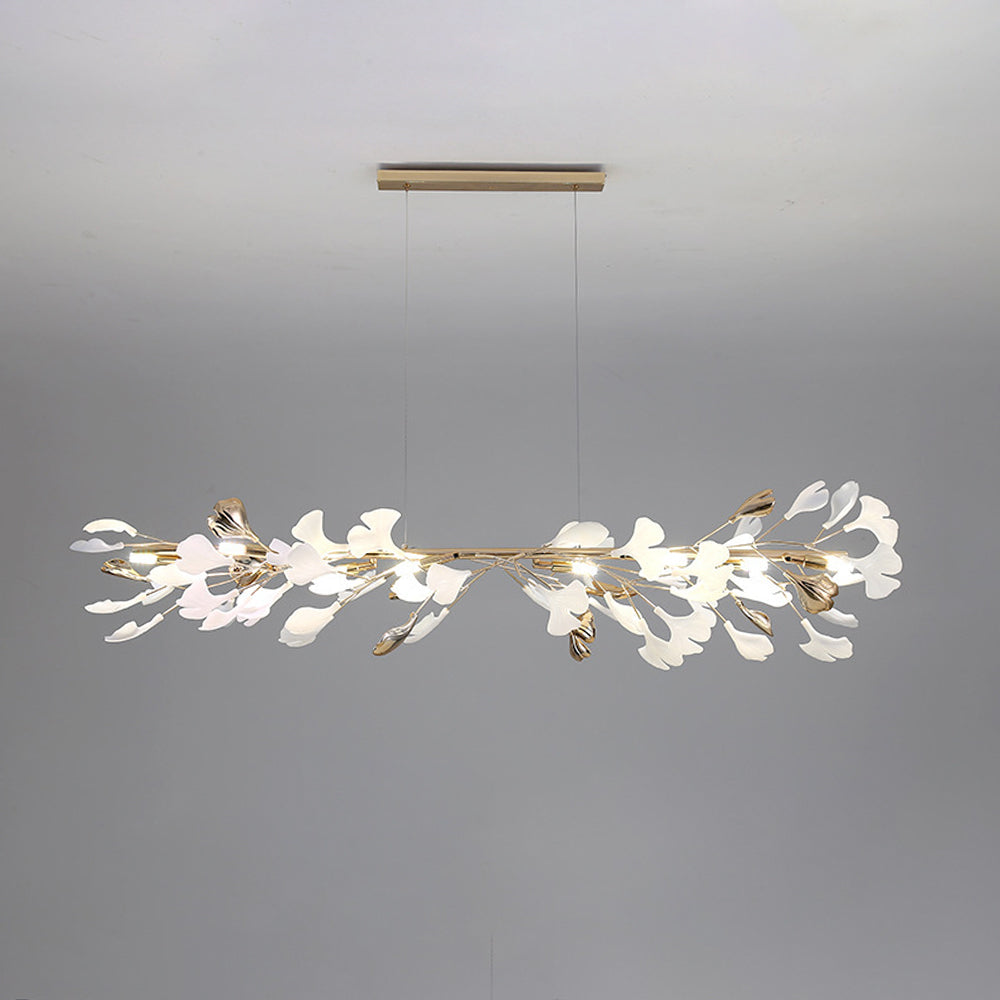 Olivia CeraAut Modern Art Deco Chandelier - Leaf Design
