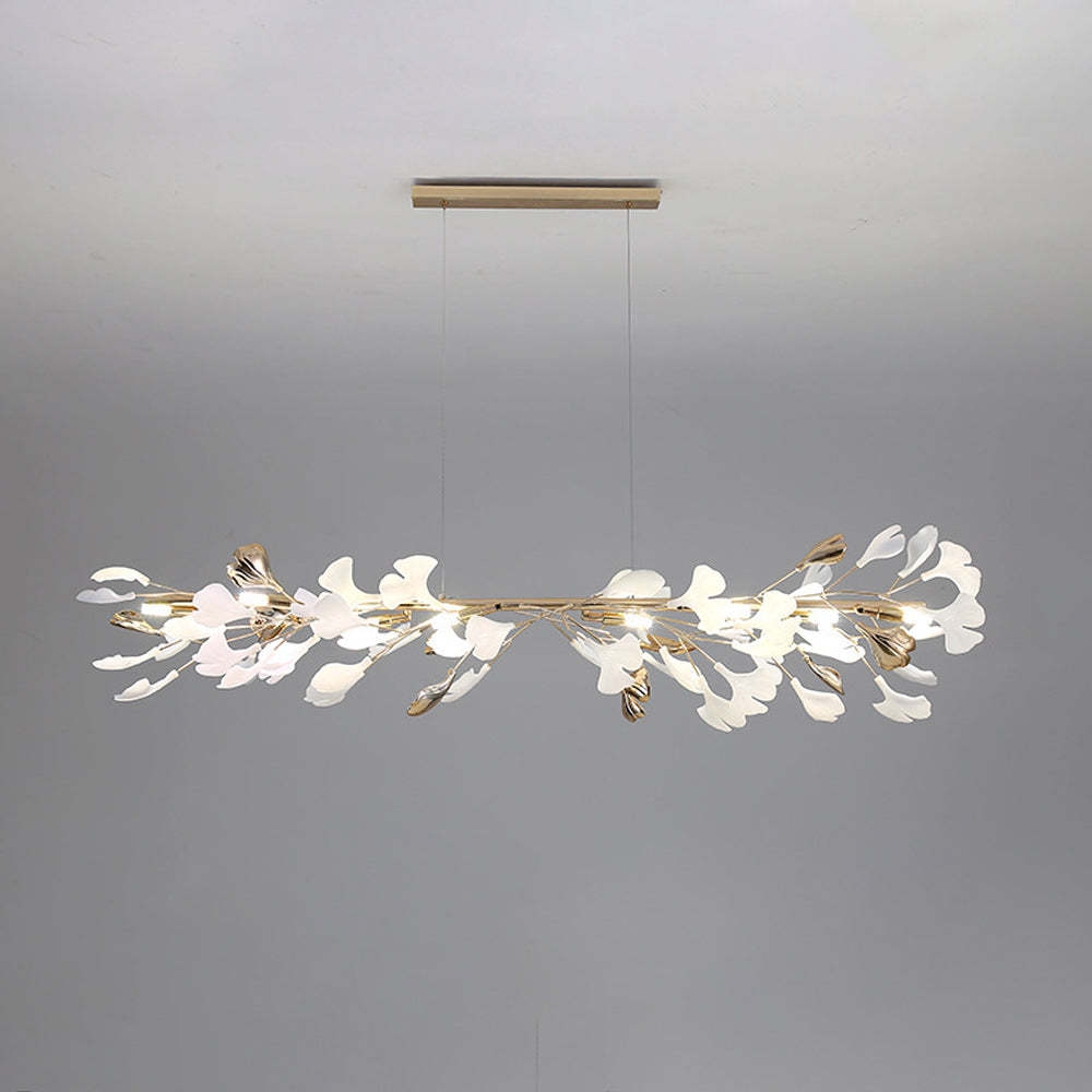 Olivia CeraAut Modern Art Deco Chandelier - Leaf Design