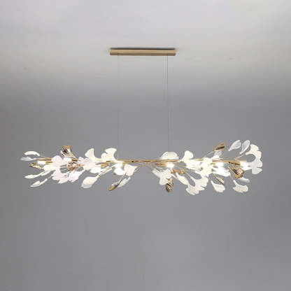 Olivia CeraAut Modern Art Deco Chandelier - Leaf Design