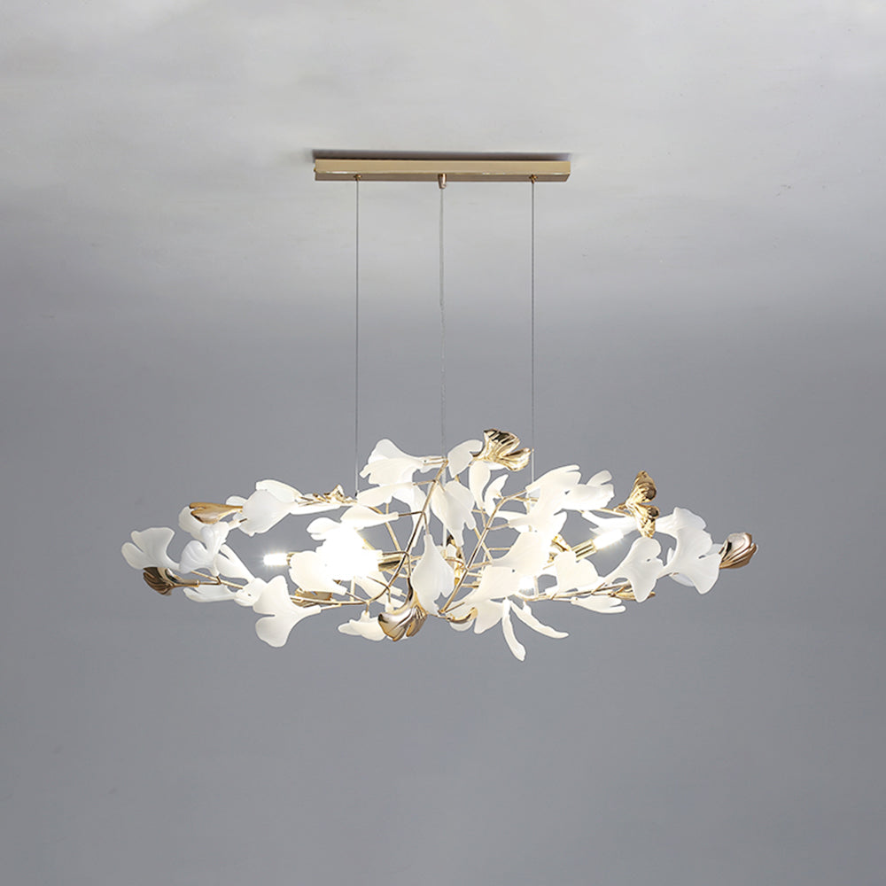 Olivia Modern Petal Shaped Metal Ceramic Chandelier Dining Room