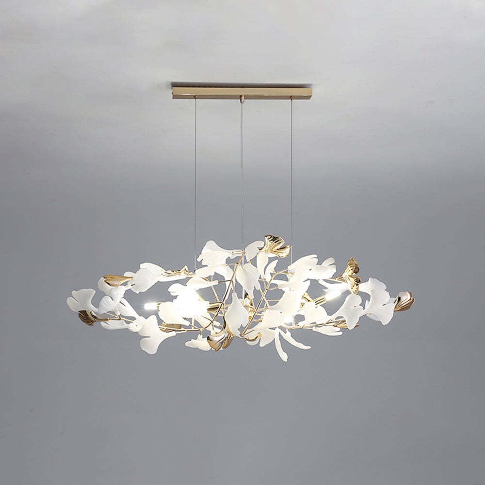 Olivia Modern Petal Shaped Metal Ceramic Chandelier Dining Room