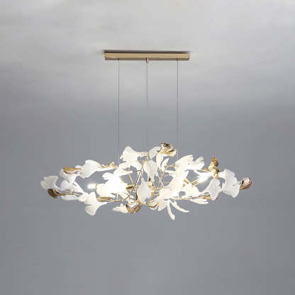 Olivia Modern Petal Shaped Metal Ceramic Chandelier Dining Room