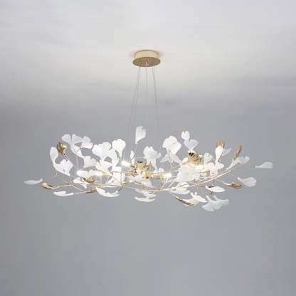 Olivia Modern Petal Shaped Metal Ceramic Chandelier Dining Room
