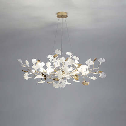 Olivia Modern Petal Shaped Metal Ceramic Chandelier Dining Room