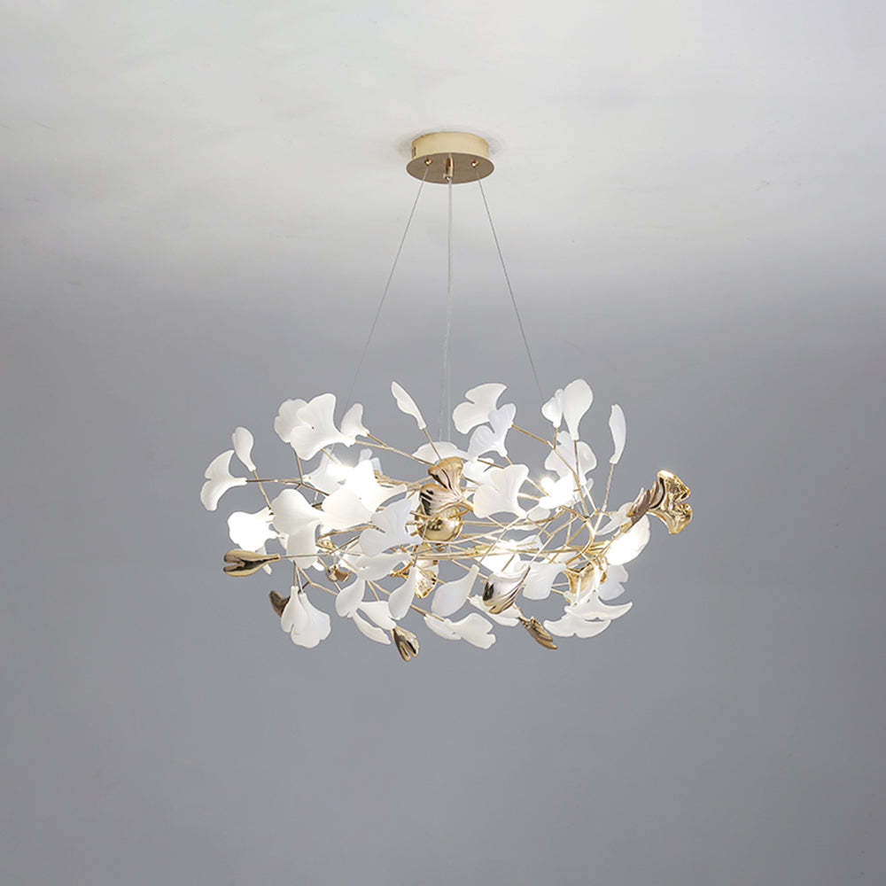 Modern Petal Shaped Metal Ceramic Chandelier Dining Room｜Las Sola
