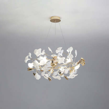 Olivia Modern Petal Shaped Metal Ceramic Chandelier Dining Room