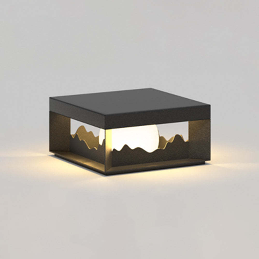 Riley Outdoor Metal Lamp with Warm Light