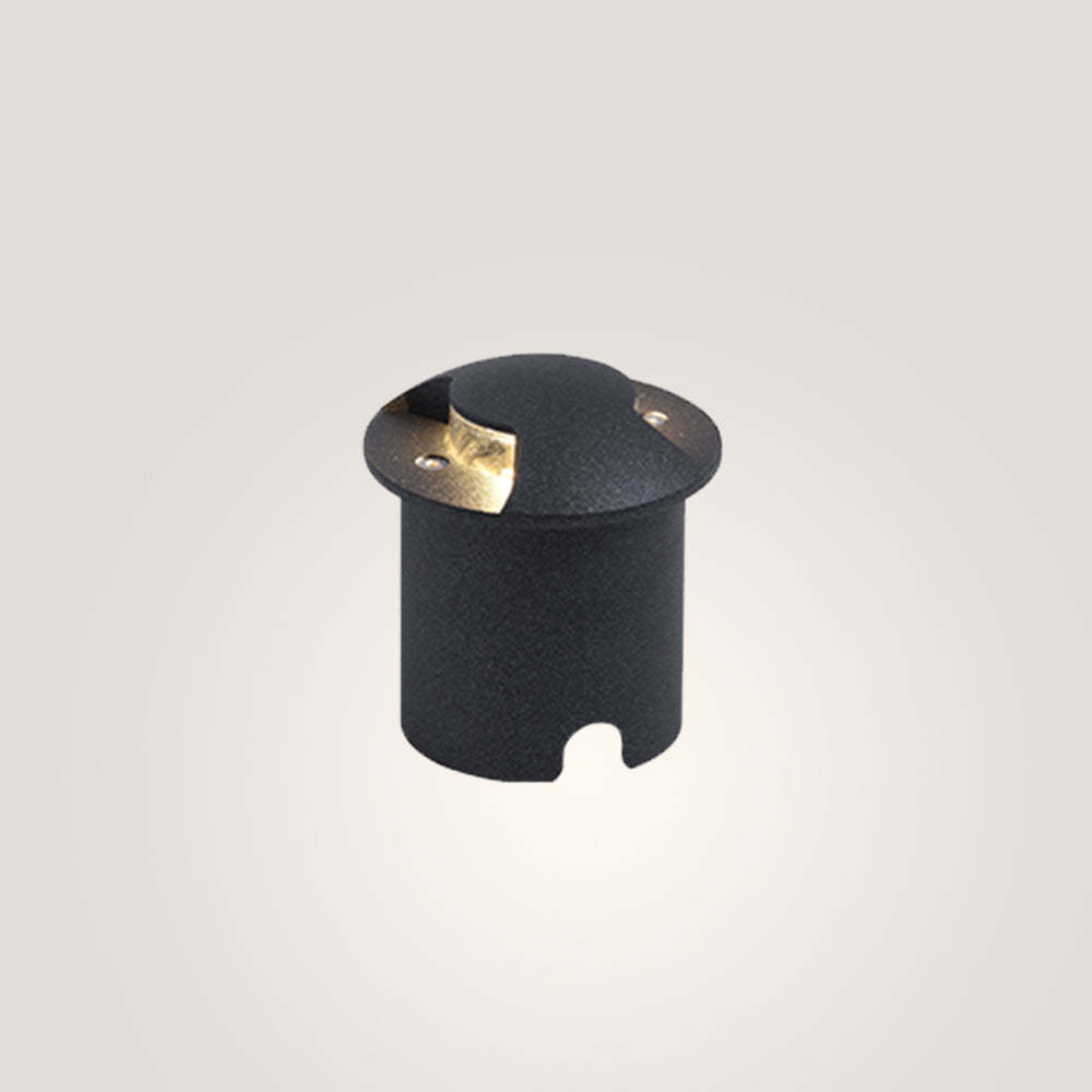 Pena black metal outdoor deck light for gardens. Modern lighting.