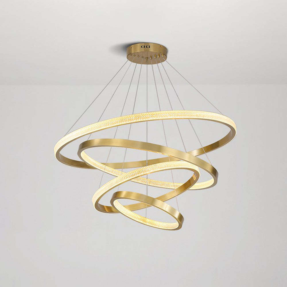 Gold Kirsten Modern Ring LED Pendant Light, for bedroom and living room