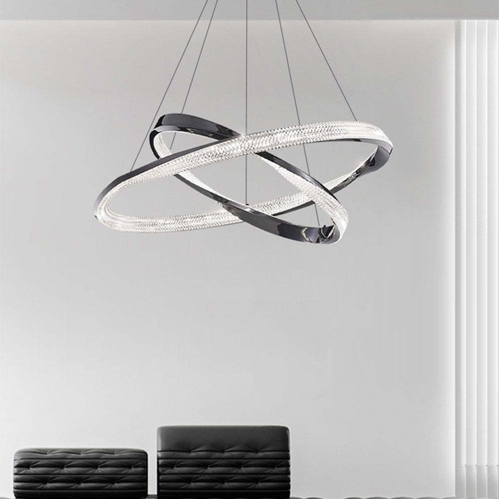 Kirsten Pendant Light, modern black and silver design, indoor lighting