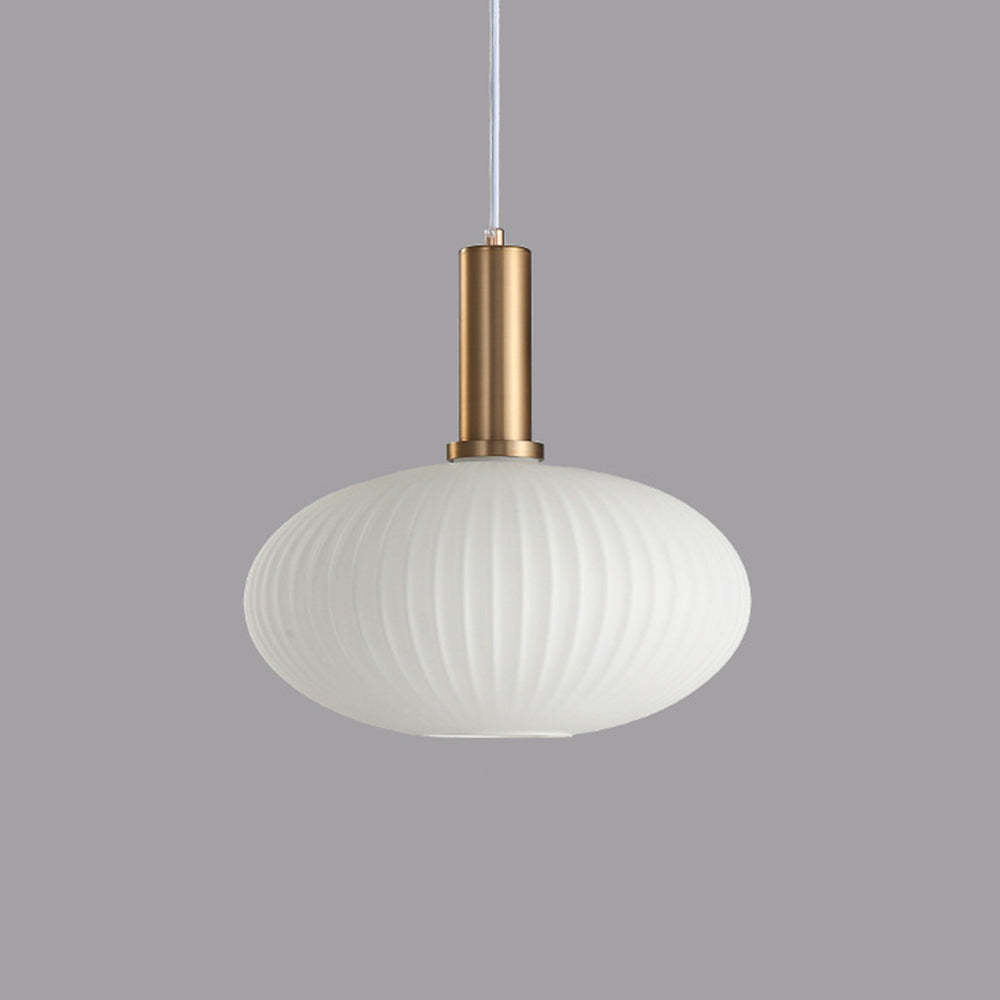 Hailie bubble glass pendant light. Modern bedroom lighting fixture.
