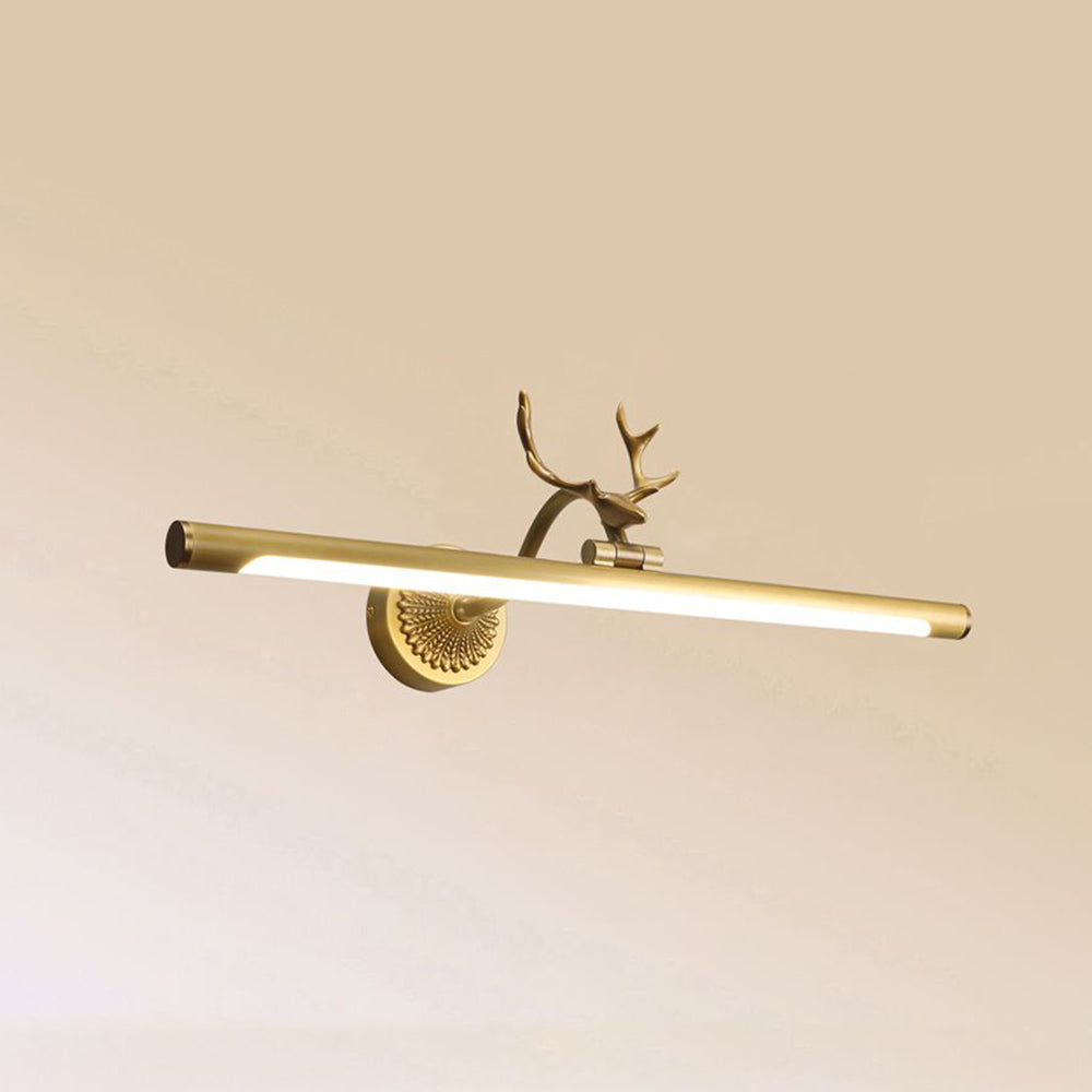 Brass Staghorn Vanity Wall Lamp