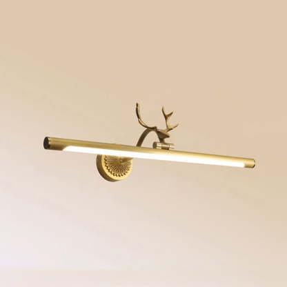 Brass Staghorn Vanity Wall Lamp