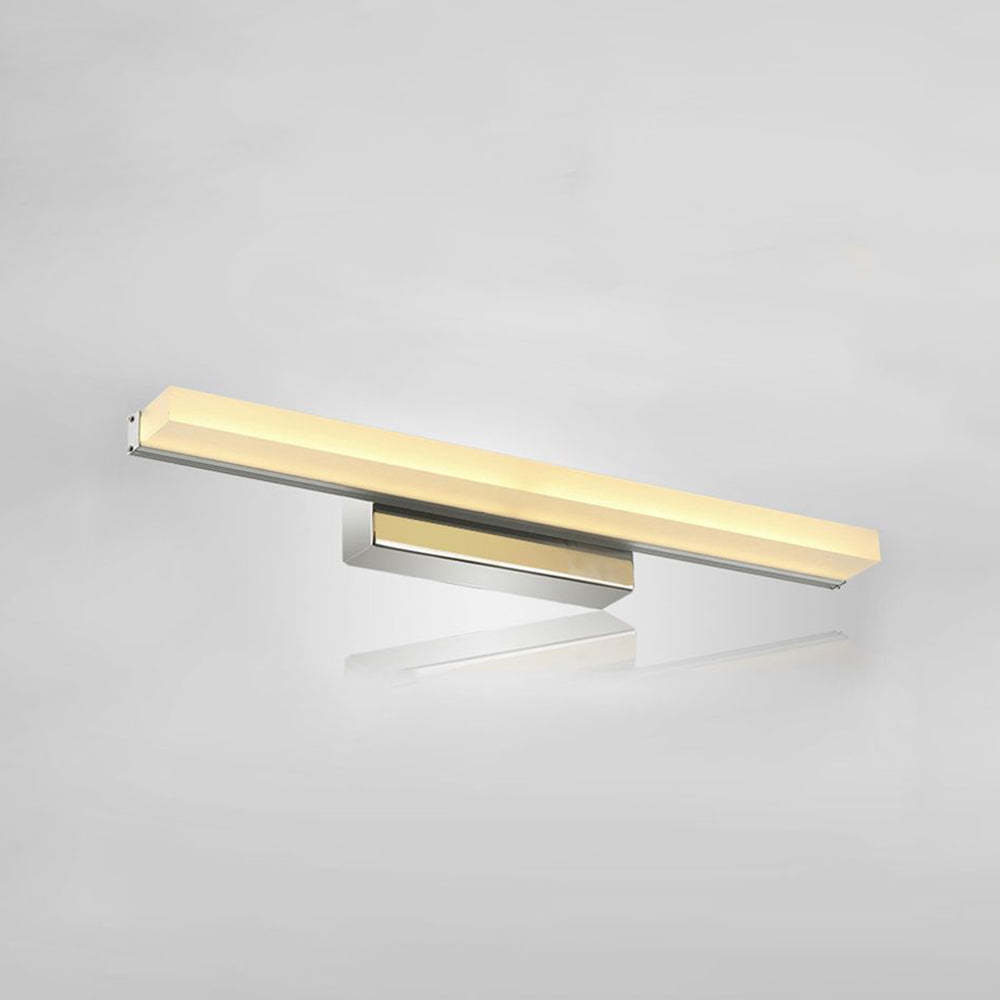 Leigh silver vanity wall lamp, modern metal acrylic design