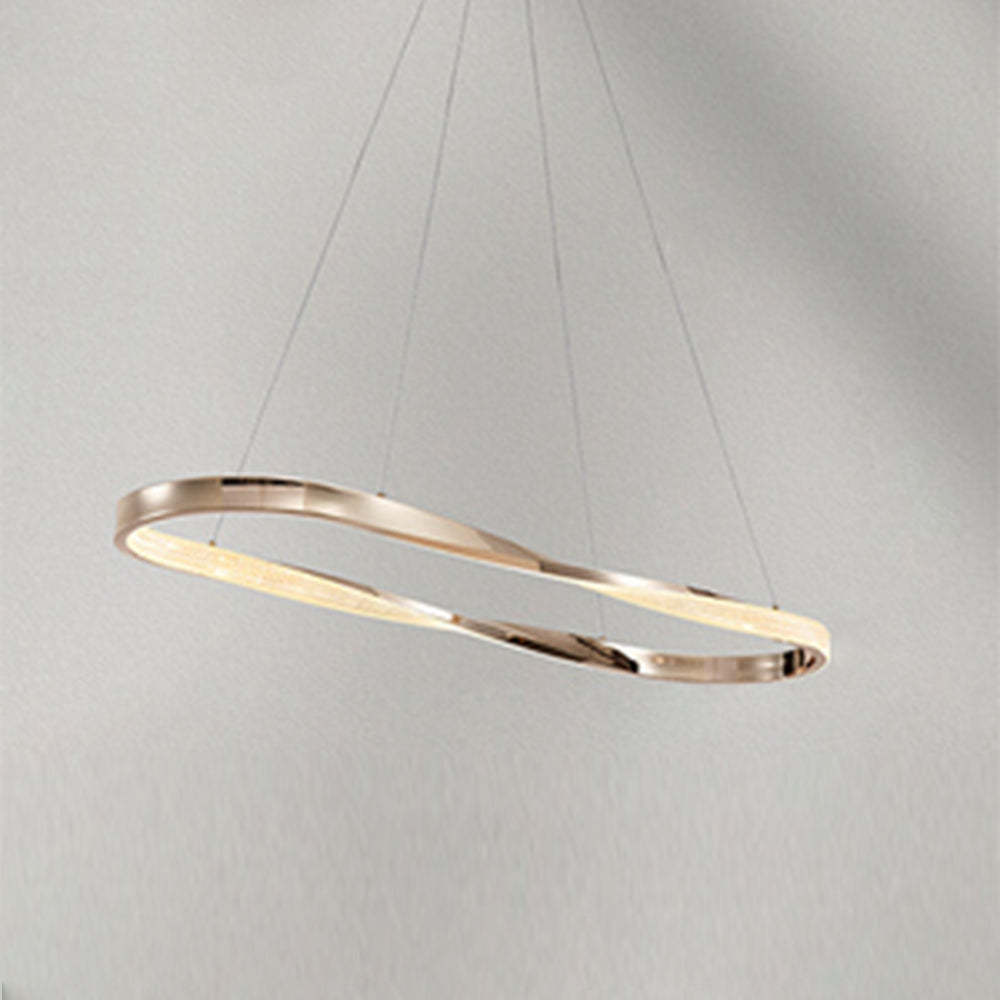 Kirsten Pendant Light - Copper Finish, Twisted Design, Modern Lighting