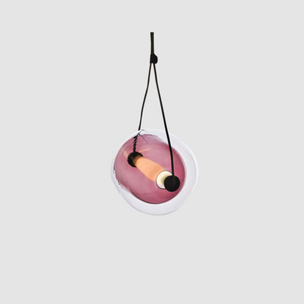 Pink Hailie Glass Pendant Light, modern lighting solution.