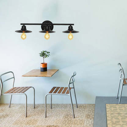 Alessio Industrial Wall Lamp - 3 Light Vanity Fixture