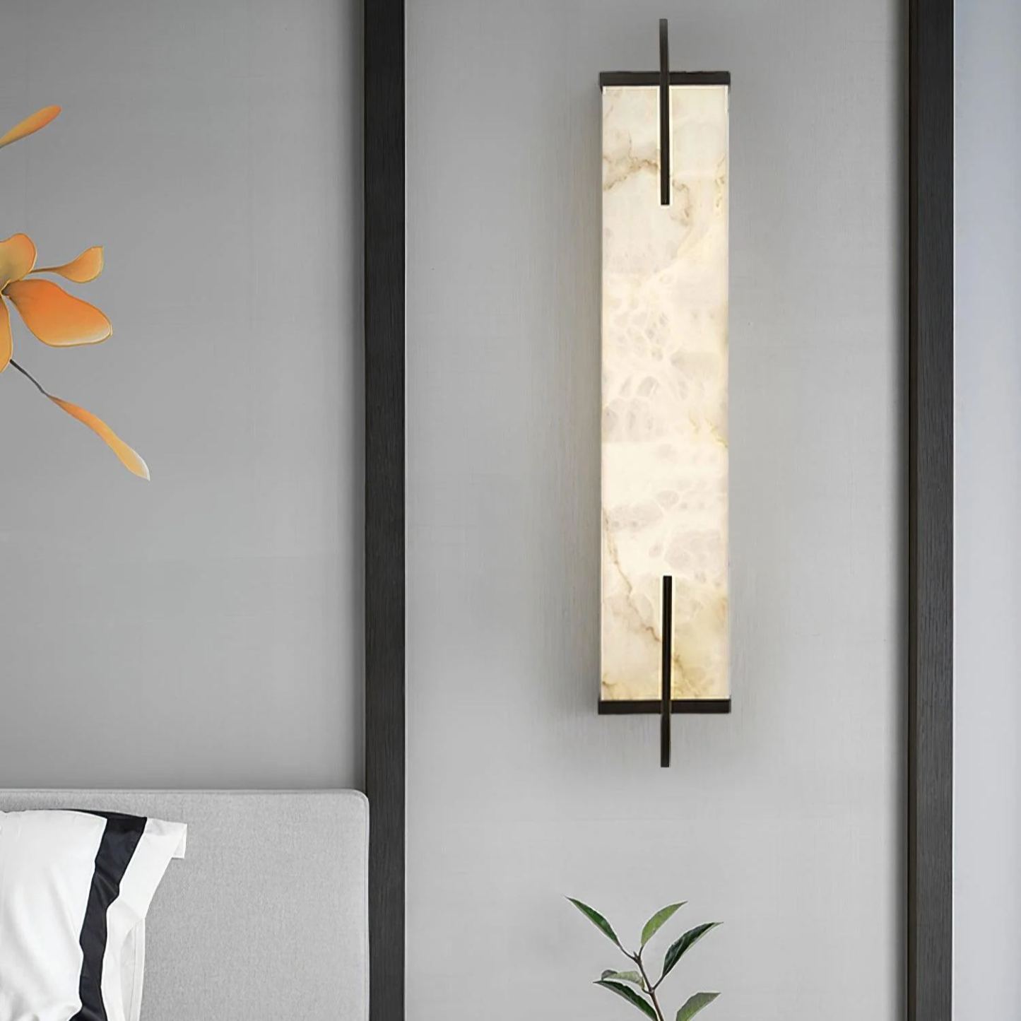 Jade Modern Minimalism Alabaster Wall Light Hallway Bedroom
