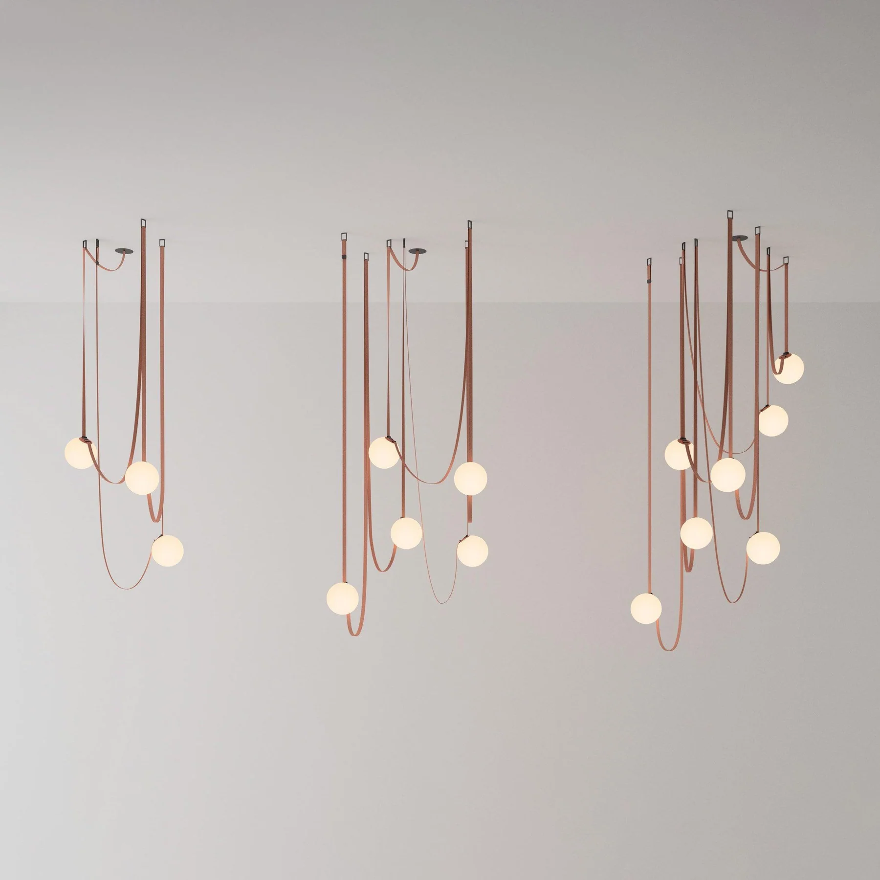 Valentina Modern Unusual Leather Canvas Pentand Light Living Room Bedroom
