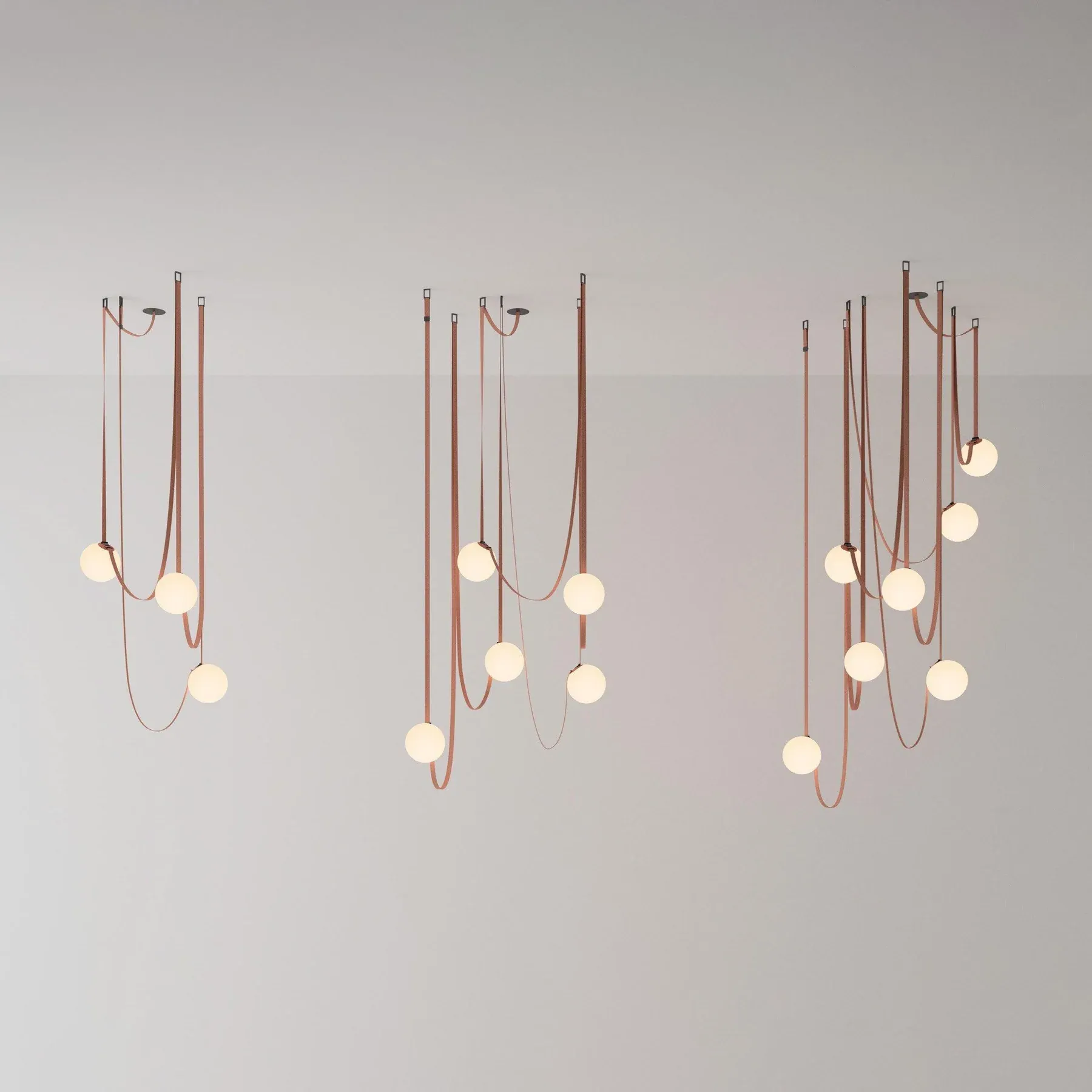 Valentina Modern Unusual Leather Canvas Pentand Light Living Room Bedroom