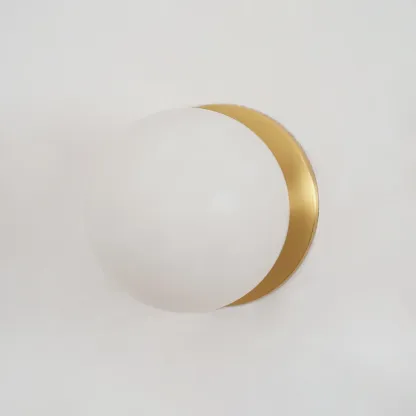 Jade Modern Round Mini Alabaster Wall Light Bedroom Hallway Living Room