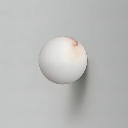 Jade Modern Round Mini Alabaster Wall Light Bedroom Hallway Living Room