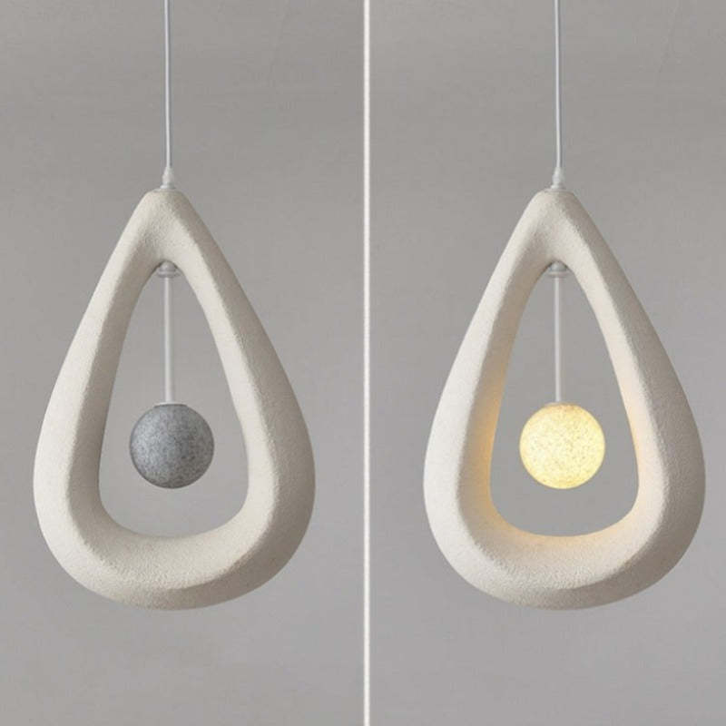 Byers modern teardrop pendant light, bedroom lighting.