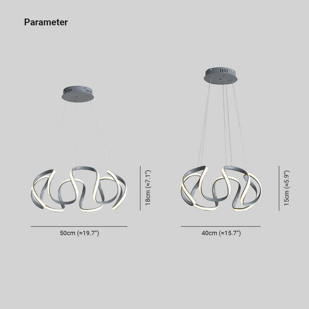 Louise pendant light dimensions. Modern irregular flower pendant lamp.