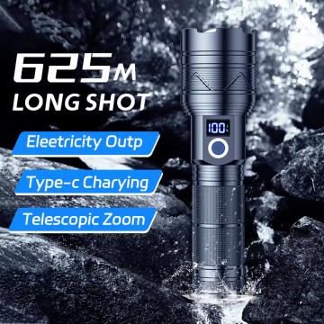 SKYRAY SK06 1000LM Flashlights Zoom Torch Light Rechargeable Lamp High Power Led Flashlight Outdoor Christmas Lights for Camping