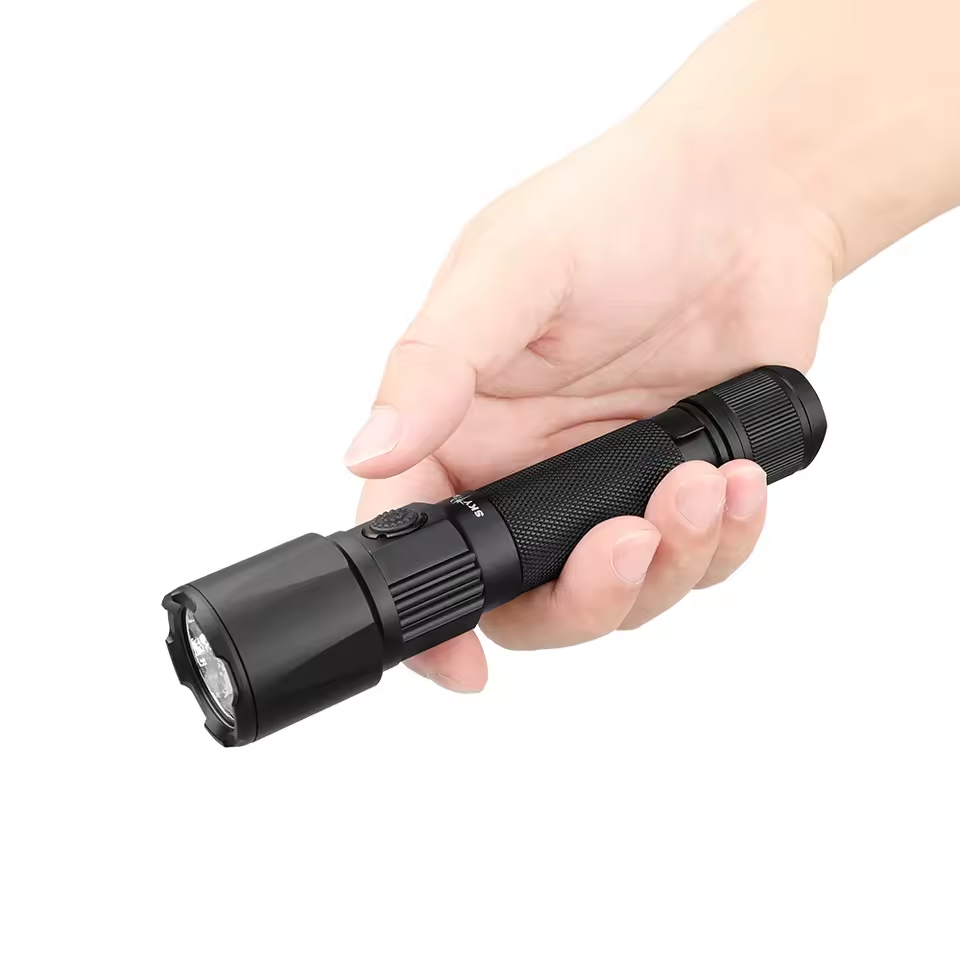 SKYRAY S15 Army Tactical Flashlight 2500 lumen Type-C Rechargeable Torch Military Lamp Led Flashlight High Power Self Defense