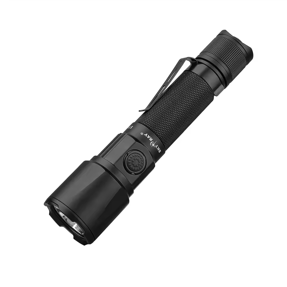 SKYRAY S15 Army Tactical Flashlight 2500 lumen Type-C Rechargeable Torch Military Lamp Led Flashlight High Power Self Defense